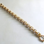 Geel gouden jasseron armband
