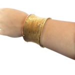 Geel gouden slavenarmband Christian