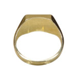 Gouden Christian zegelring met onyx