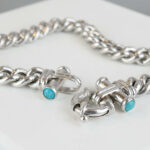 Gouden armband met turkoois