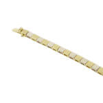 Gouden bicolor Christian schakelarmband