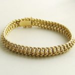 Gouden gevlochten armband