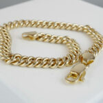 Gouden gourmette armband