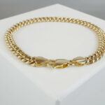 Gouden gourmette armband