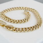 Gouden gourmette armband