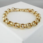 Gouden jasseron armband