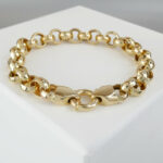 Gouden jasseron armband