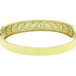 Gouden schakelarmband met amethyst en zirkonia
