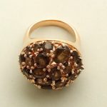 Rose gouden ring met granaat