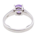 Wit gouden ring met solitair amethyst