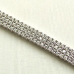 Wit gouden zirkonia schakelarmband