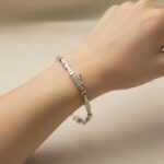 Bicolor Christian armband