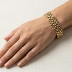 Geel gouden 14 karaat schakelarmband