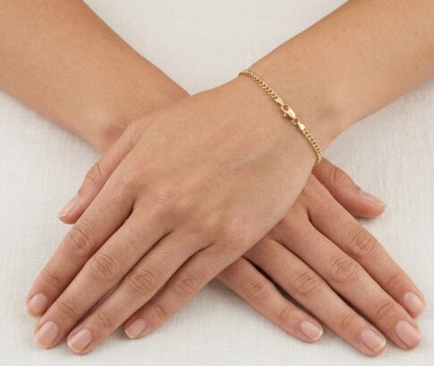 Gouden bicolor 14 karaat armband