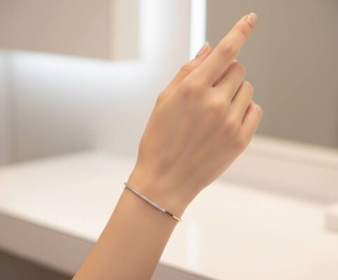 Bicolor alliance armband met zirkonia