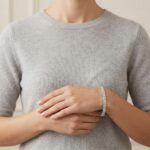 Wit gouden zirkonia schakelarmband