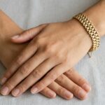 Geel gouden 14 karaat schakelarmband