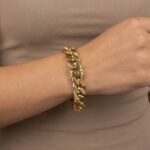 14 karaat gouden gourmette armband