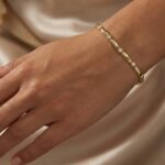 Bicolor schakelarmband met zirkonia