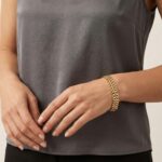 Geel gouden 14 karaat schakelarmband