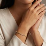 Bicolor schakelarmband met zirkonia