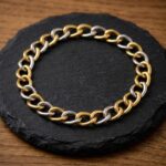 14 karaat bicolor gourmette schakelarmband