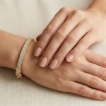 Geel gouden zirkonia slavenarmband