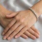 14 karaat gouden armband met zirkonia en citrien