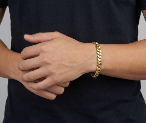 Christian geel gouden schakelarmband