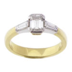 18 karaat bicolor ring met diamant