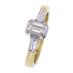 18 karaat bicolor ring met diamant