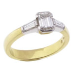 18 karaat bicolor ring met diamant