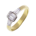 18 karaat bicolor ring met diamant