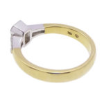 18 karaat bicolor ring met diamant