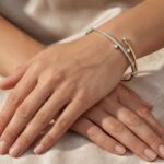 Bicolor slavenarmband met zirkonia