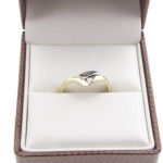Christian bicolor zirkonia ring