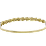 Geel gouden zirkonia schakelarmband