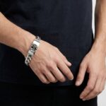 Zilveren armband met doodskop