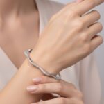 14 karaat wit gouden armband met zirkonia