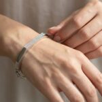 14 karaat wit gouden armband