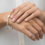 Bicolor armband met zirkonia