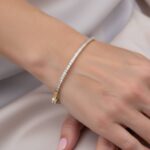Bicolor armband met zirkonia