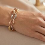 Tricolor gouden armband