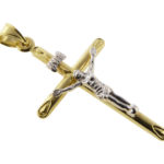 Bicolor gouden Christus kruis