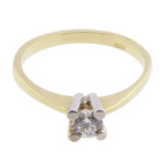 Gouden ring met Christian zirkonia