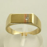 Tricolor diamanten ring