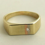 Tricolor diamanten ring