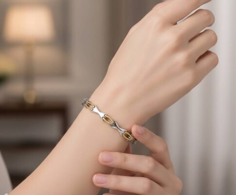 Bicolor gouden armband