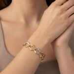 Tricolor gouden armband