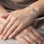 14 karaat wit gouden armband met zirkonia